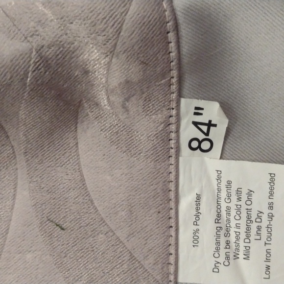 NEW Heavy Purple Gray Velvet Burnout Curtain Panel 84" - Picture 14 of 14